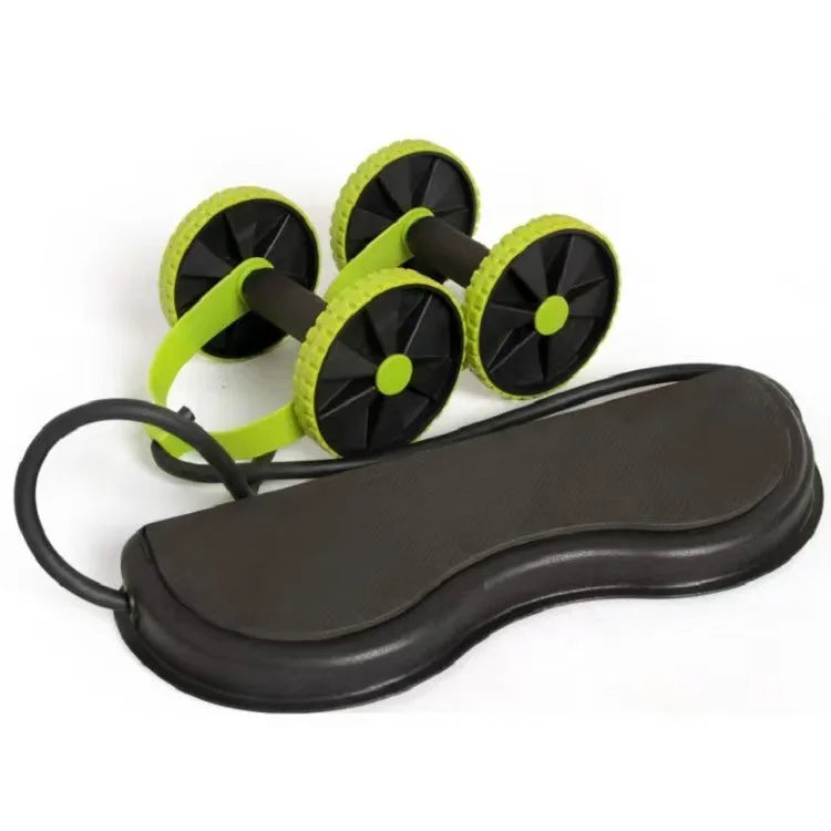 Multifunctional Ab Roller Wheel Kit – Double Wheel Abdominal Trainer with Resistance Bands, Knee Mat & Push-Up Support