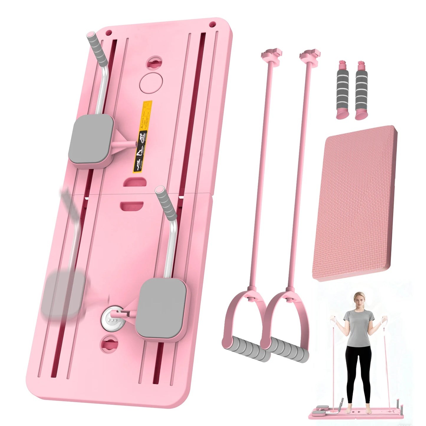 Multifunctional Foldable Abdominal Board Pilates Push up Plate Reformer Fitness Core Workout Equipment for Body Training