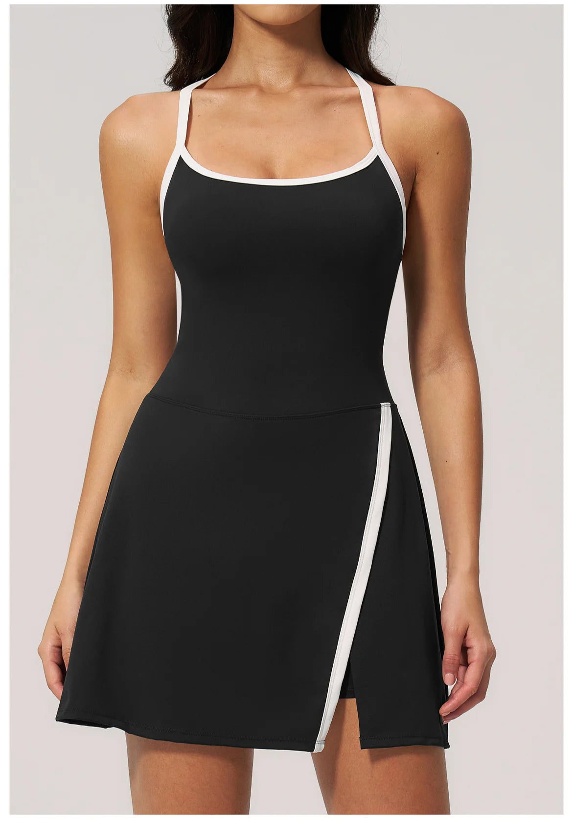 Women's Yoga Jumpsuit Set Anti-Glare One-Piece Ballet Dance Sports Dress Gym Rompers Push-Up Running Tennis Fitness Outfit