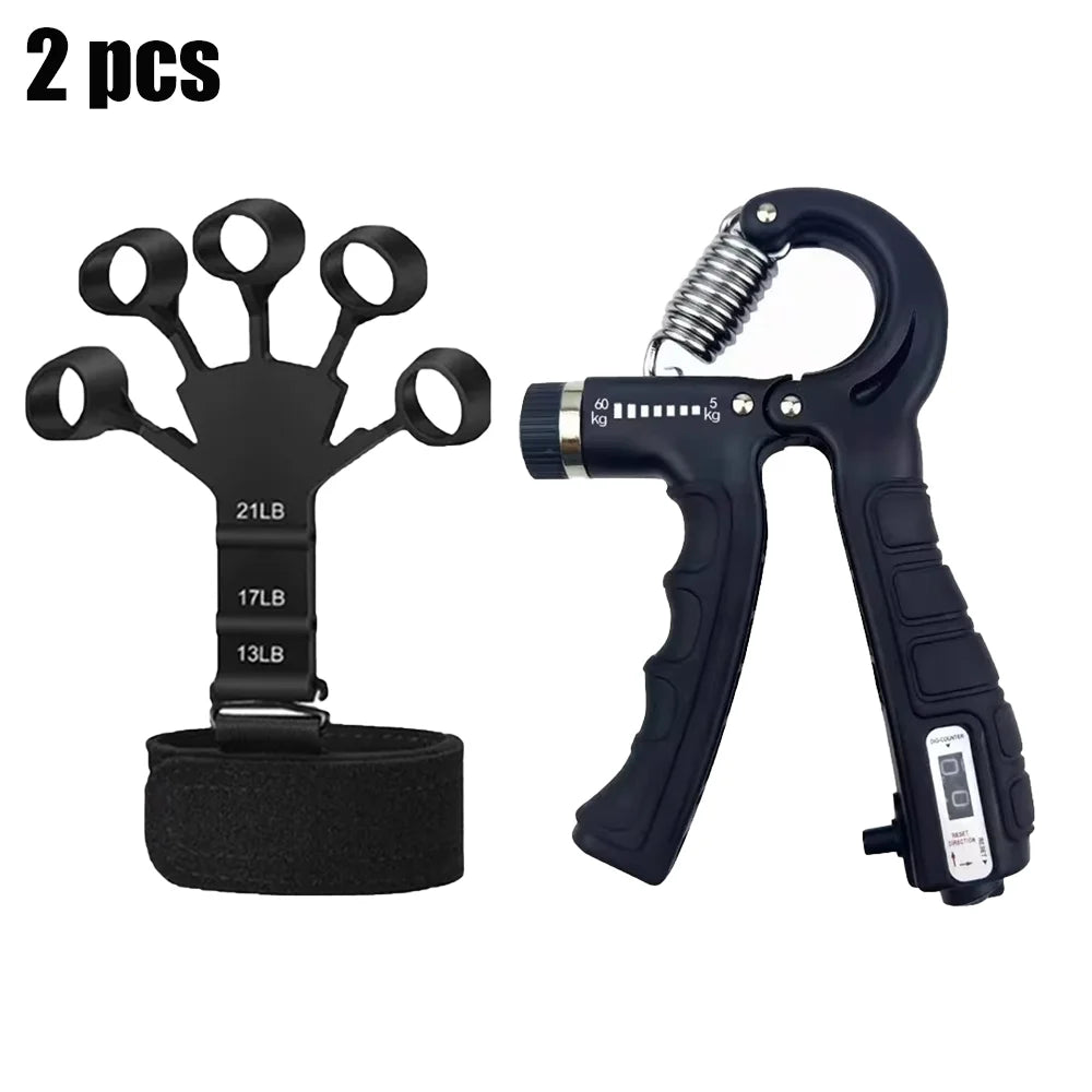 Strength Exercise Gripper Kits Finger Stretcher Arthritis Grip Rehabilitation Training Pliers Countable Finger Exercise Equipment