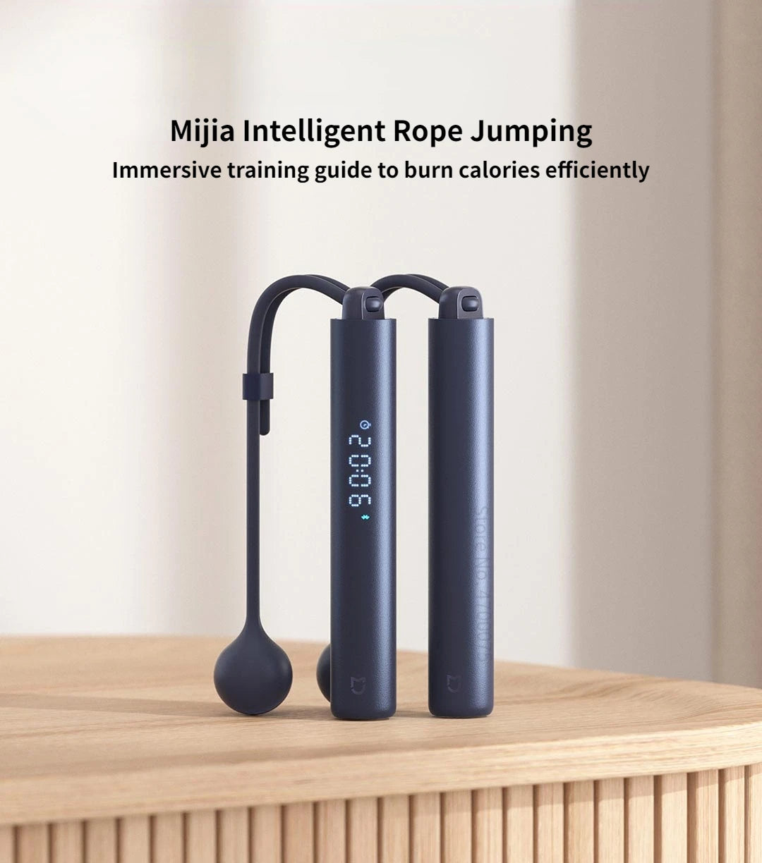 Xiaomi Mijia Smart Jump Rope Bluetooth 5.0 Digital Counter with APP Control Calorie Tracker for Fitness And Weight Loss Exercise