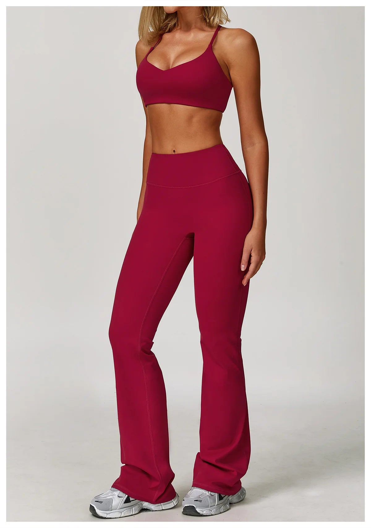 Women's Yoga Sports Set 2/3PCS Gym Workout Tracksuit Long Sleeve Sports Bra Athletic Wear Running Fitness Clothing