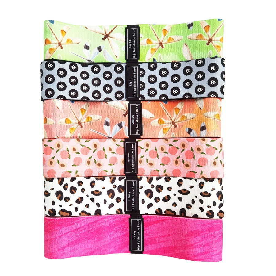 Elastic Glute Thigh Resistance Bands Fabric Booty Squat Circle Stretch Yoga Gym Equipment Hip Fitness Strips Loops Unisex