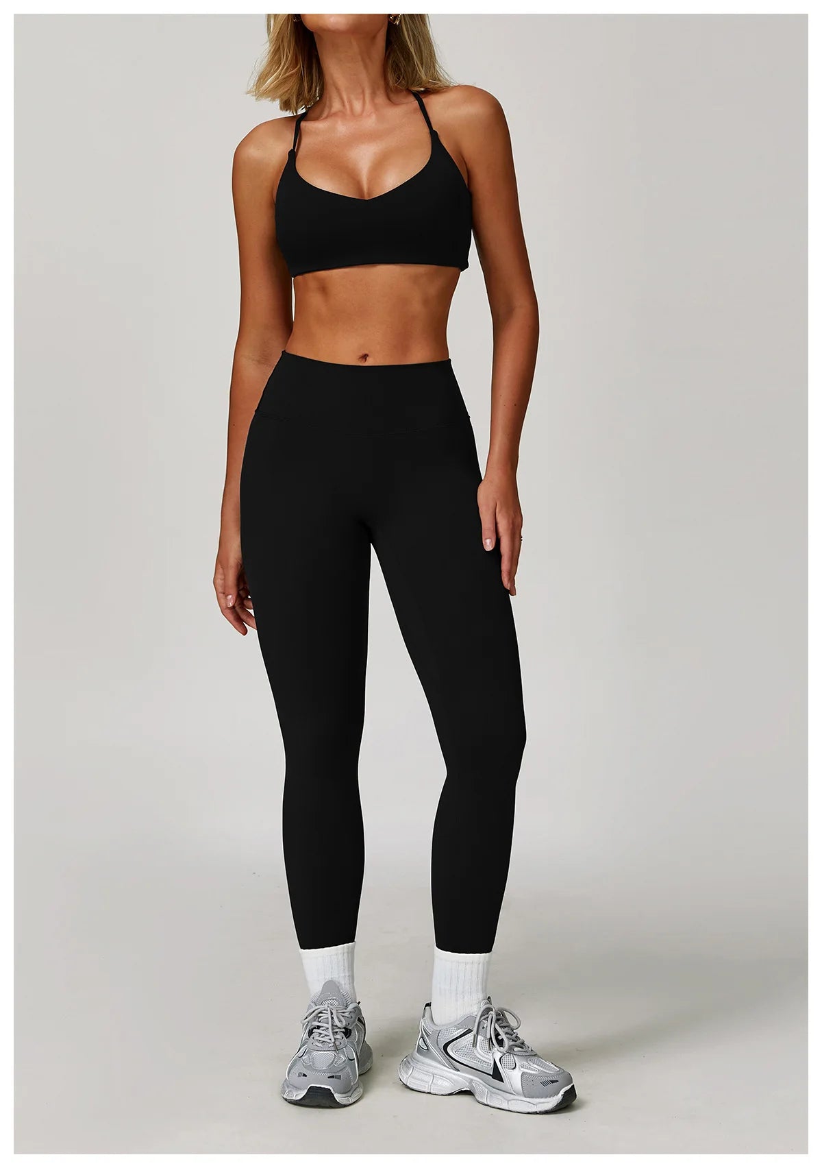 Women's Yoga Sports Set 2/3PCS Gym Workout Tracksuit Long Sleeve Sports Bra Athletic Wear Running Fitness Clothing