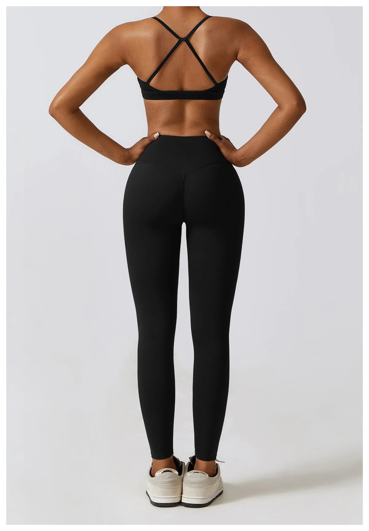 Women's Sportswear Yoga Set Seamless Fitness Bra Crop Top Long Sleeve Workout Clothes Athletic Wear Gym Legging for Running Fitness