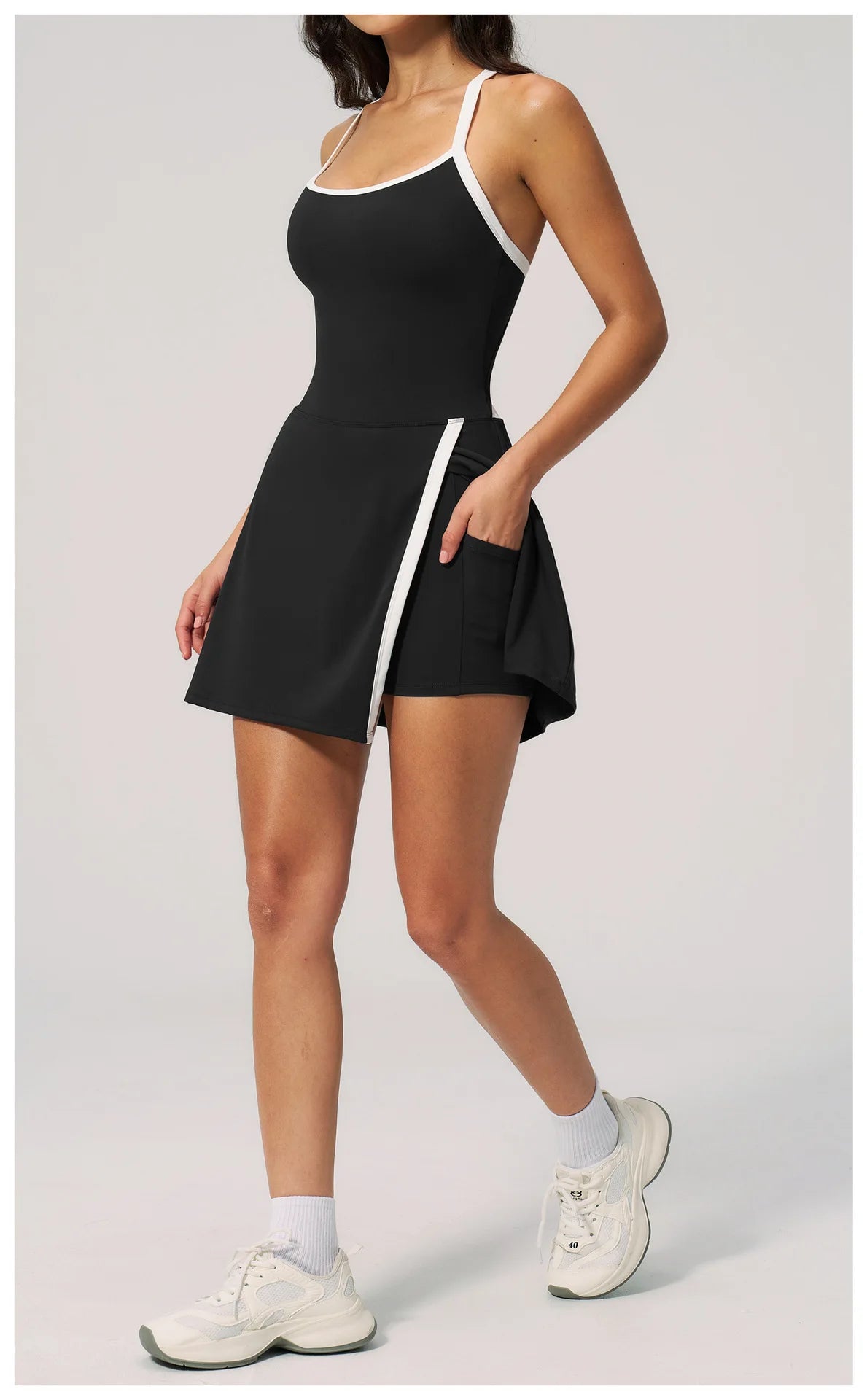 Women's Yoga Jumpsuit Set Anti-Glare One-Piece Ballet Dance Sports Dress Gym Rompers Push-Up Running Tennis Fitness Outfit