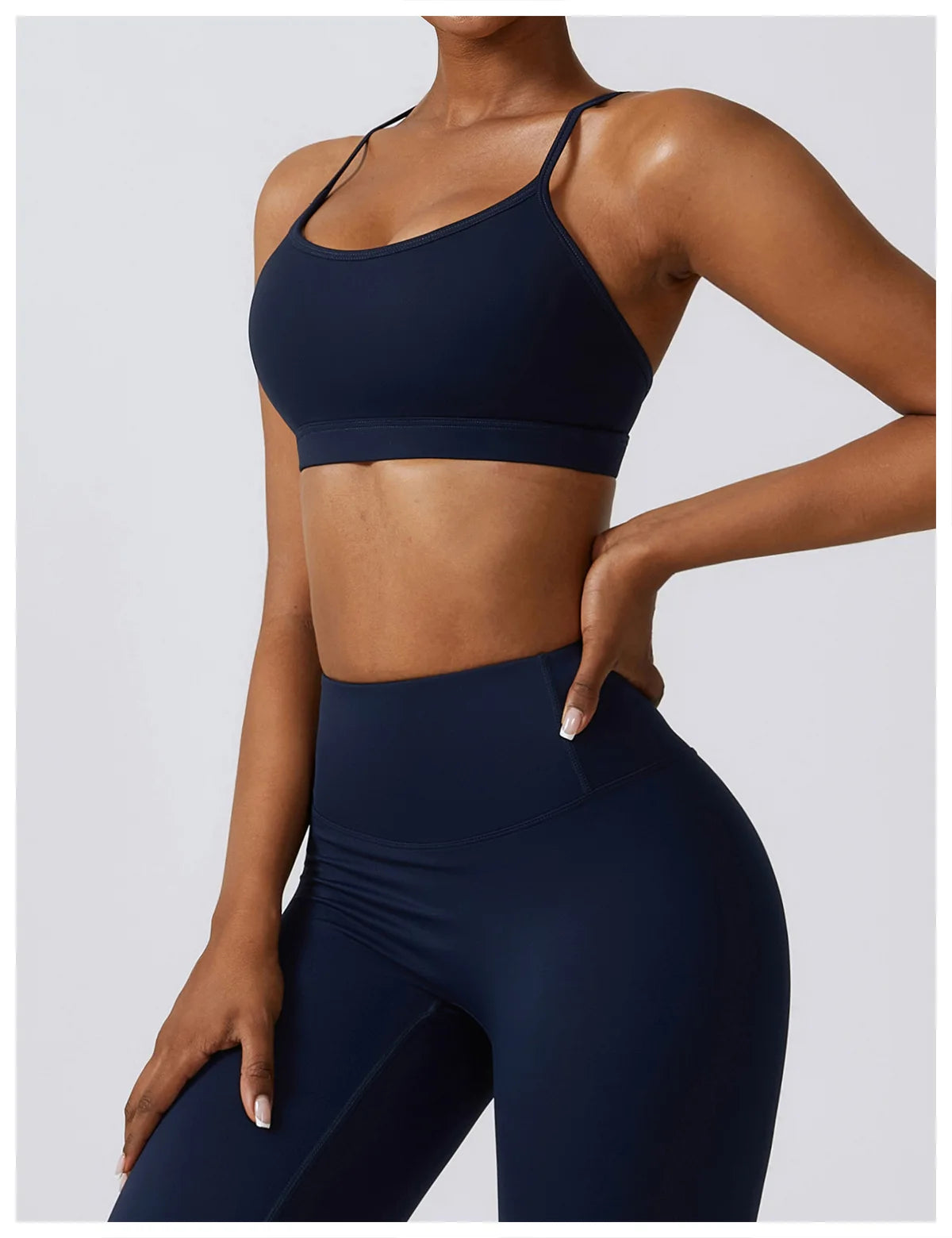 Women's Sportswear Yoga Set Seamless Fitness Bra Crop Top Long Sleeve Workout Clothes Athletic Wear Gym Legging for Running Fitness