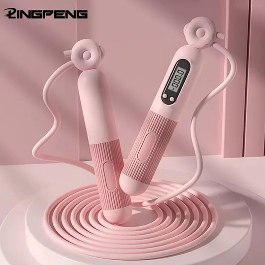 Adjustable Jump Rope with Calorie Counter Smart Fitness Exercise Skipping Rope for Weight Loss Unisex Jump Ropes