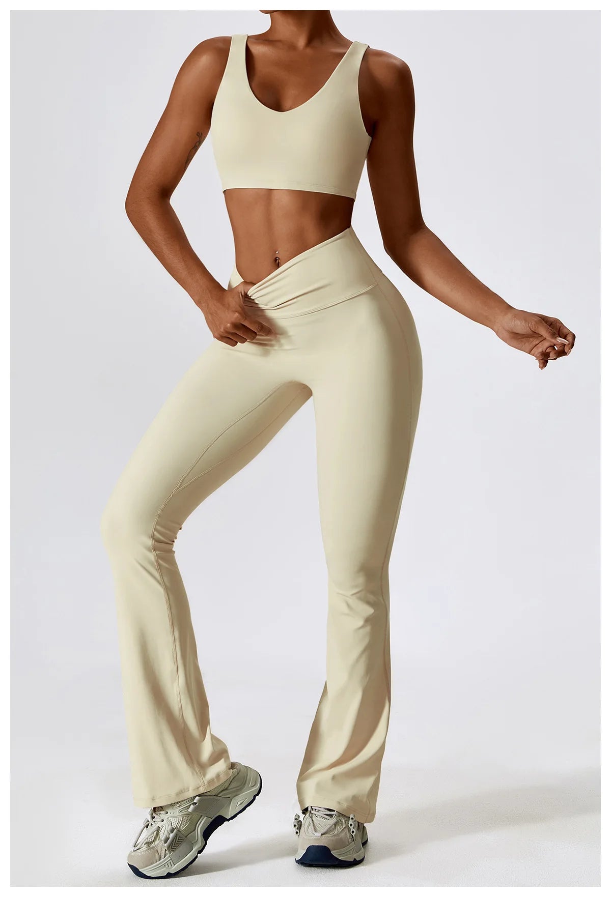 2PCS Women's Seamless Yoga Set Long Sleeve Athletic Legging & Crop Top Sportswear Workout Fitness Gym Sports Suit Winter Workout Clothes