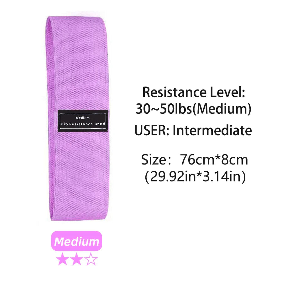 Elastic Glute Thigh Resistance Bands Fabric Booty Squat Circle Stretch Yoga Gym Equipment Hip Fitness Strips Loops Unisex