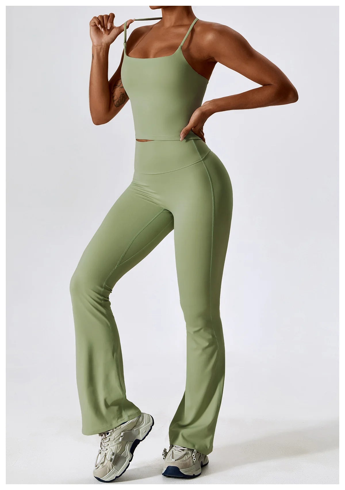 2PCS Women's Seamless Yoga Set Long Sleeve Athletic Legging & Crop Top Sportswear Workout Fitness Gym Sports Suit Winter Workout Clothes