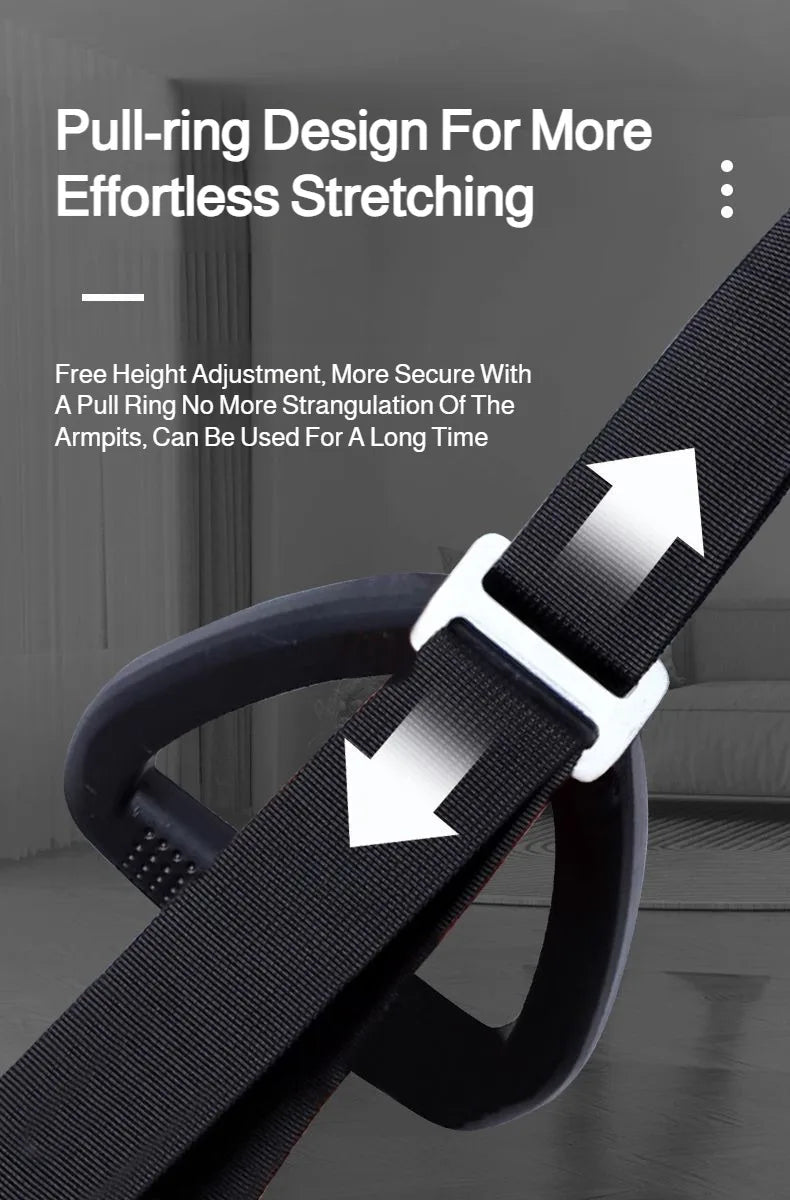 Lumbar Suspension Belt Household Spinal Stretch Horizontal Bar Traction Belt Soothing Waist Support for Back Pain Relief