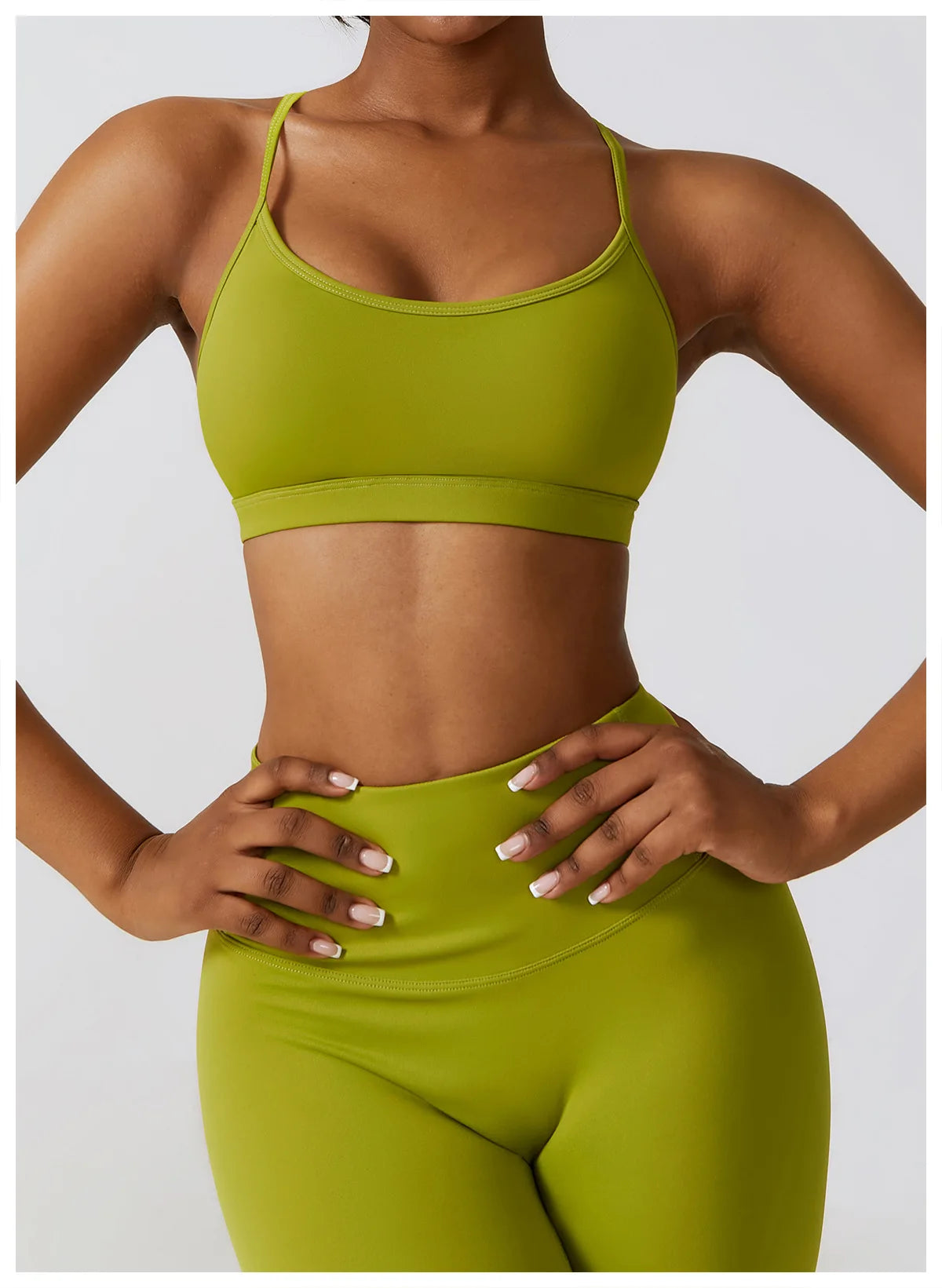 Women's Sportswear Yoga Set Seamless Fitness Bra Crop Top Long Sleeve Workout Clothes Athletic Wear Gym Legging for Running Fitness