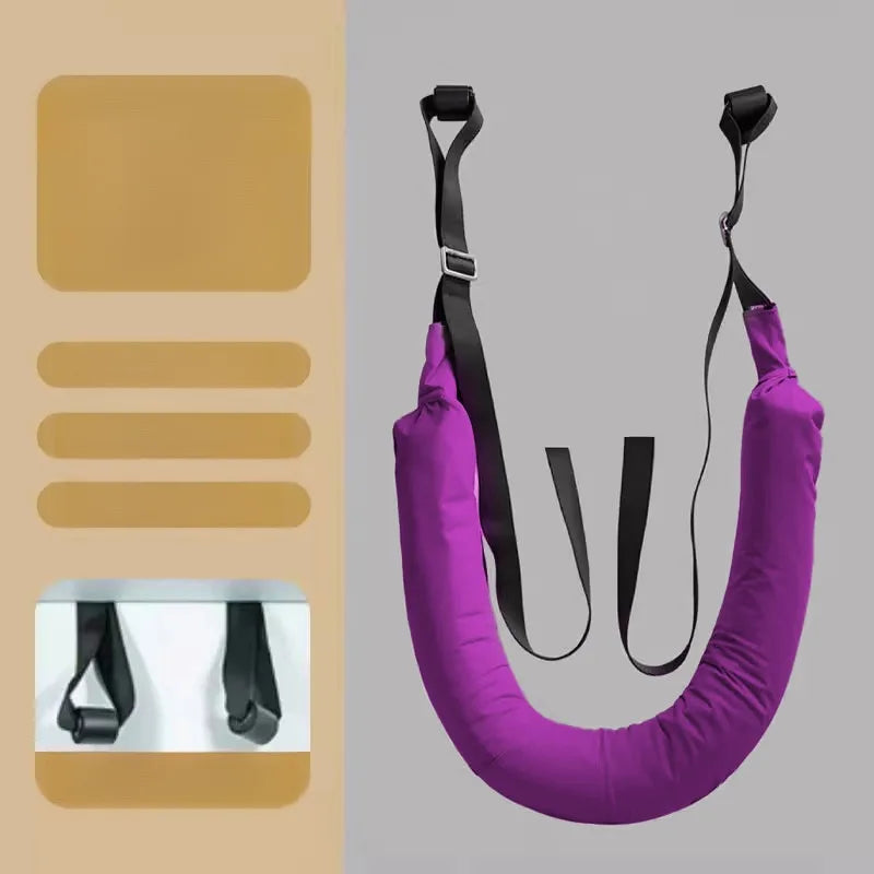 Lumbar Suspension Belt Household Spinal Stretch Horizontal Bar Traction Belt Soothing Waist Support for Back Pain Relief