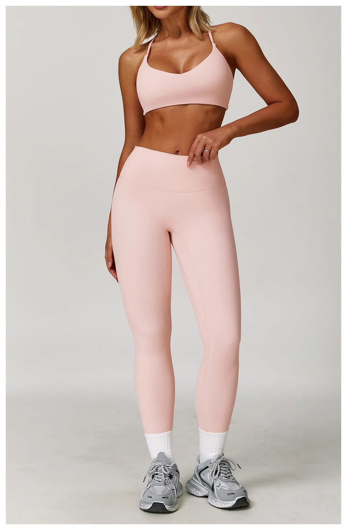Women's Yoga Sports Set 2/3PCS Gym Workout Tracksuit Long Sleeve Sports Bra Athletic Wear Running Fitness Clothing