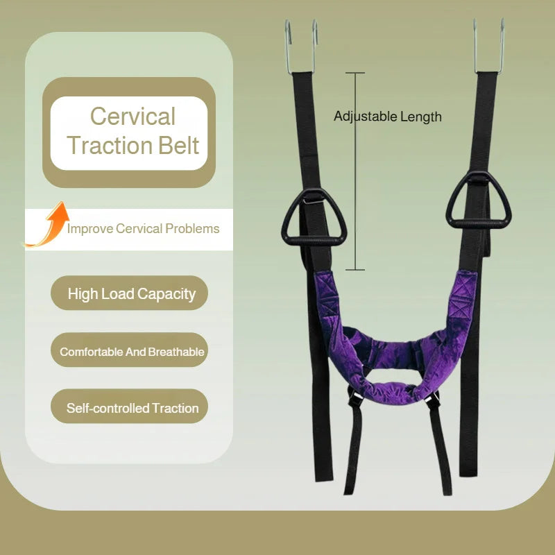 Lumbar Suspension Belt Household Spinal Stretch Horizontal Bar Traction Belt Soothing Waist Support for Back Pain Relief